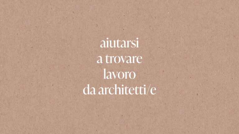 trovare lavoro architettura