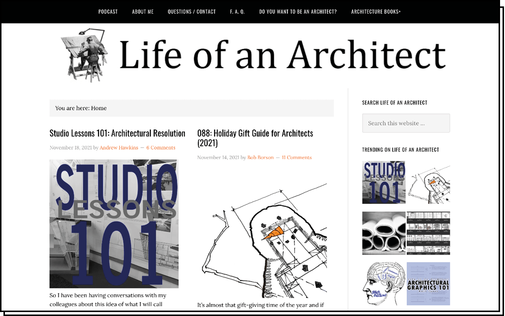 Life on an Architect blog