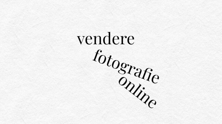 Vendere Fotografie Online