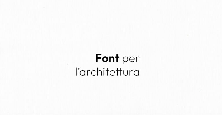 Font per l'architettura