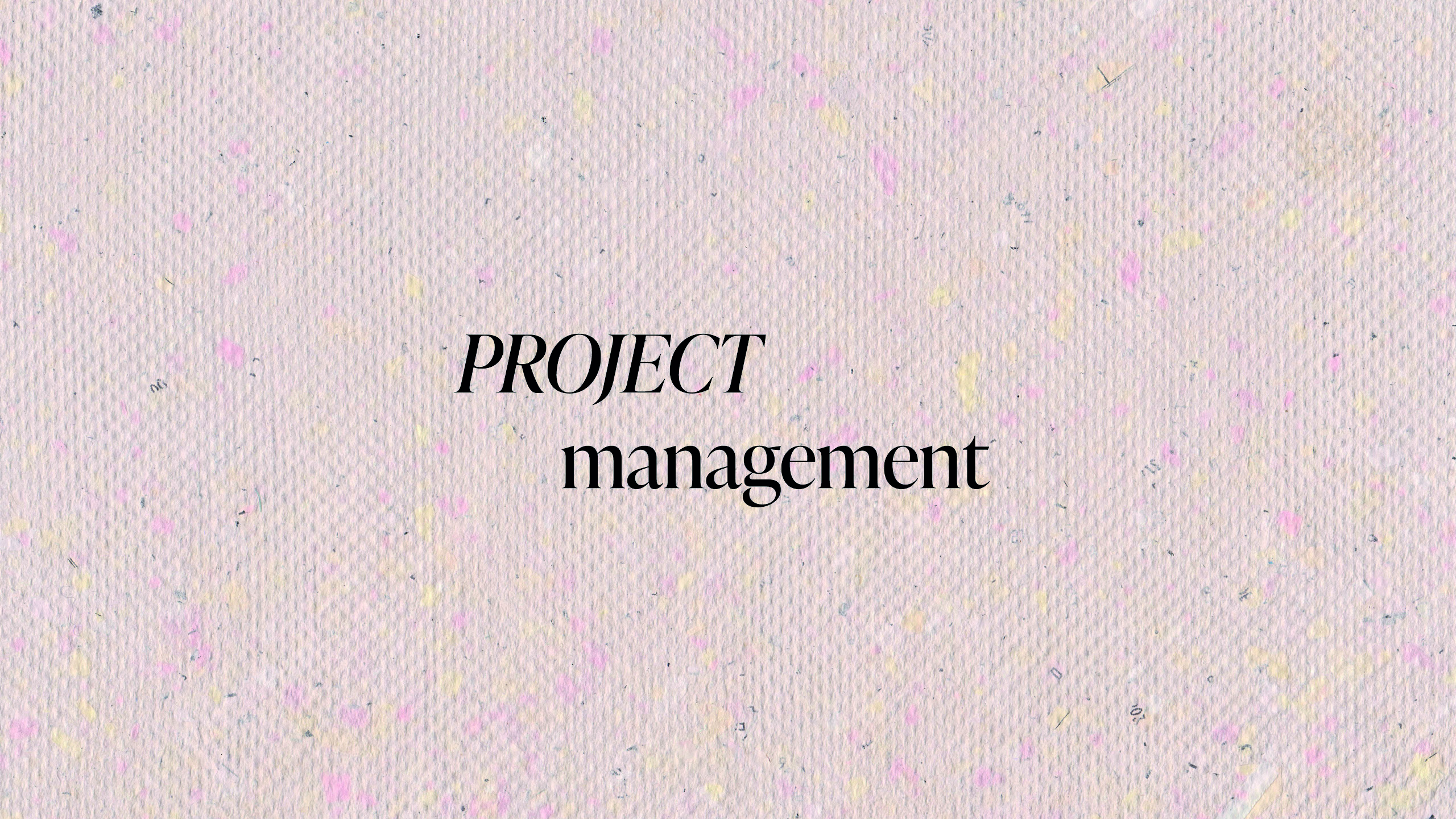 project management in architettura